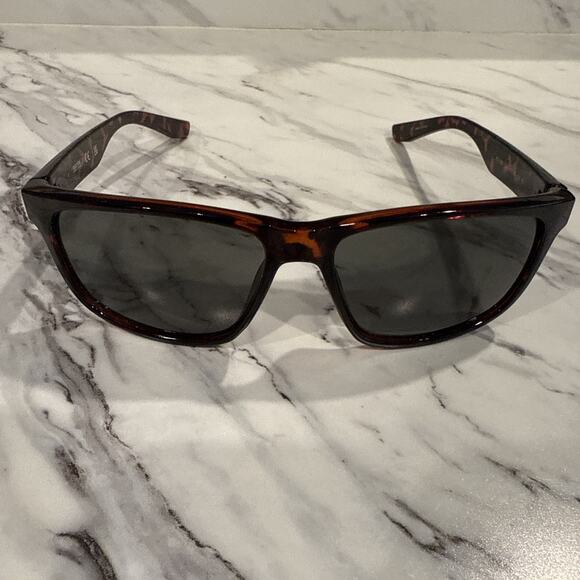 Kenneth Cole Reaction Sunglass Mens Dark Havana Rectangle Green Lens KC1385 52N - Picture 1 of 8